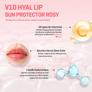 V10 HYAL LIP SUN PROTECTOR ROSY 7ML